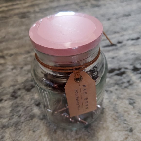 Rae Dunn "Cutie Pie" Jar of Bobby Pins - NWT - Picture 2 of 4
